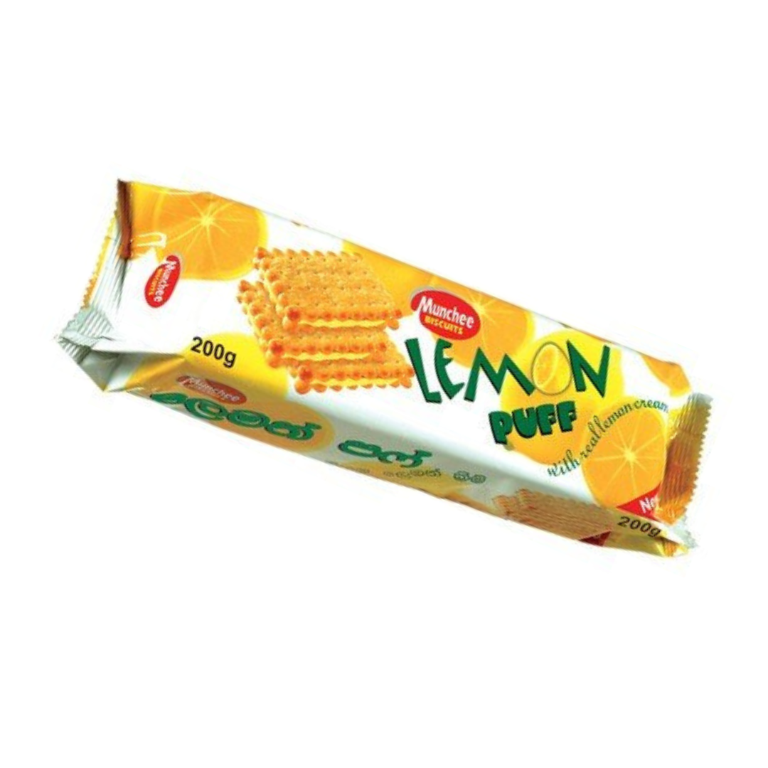 Munchee Lemon Puff(Biscuiti cu Crema cu Lamaie) 200g