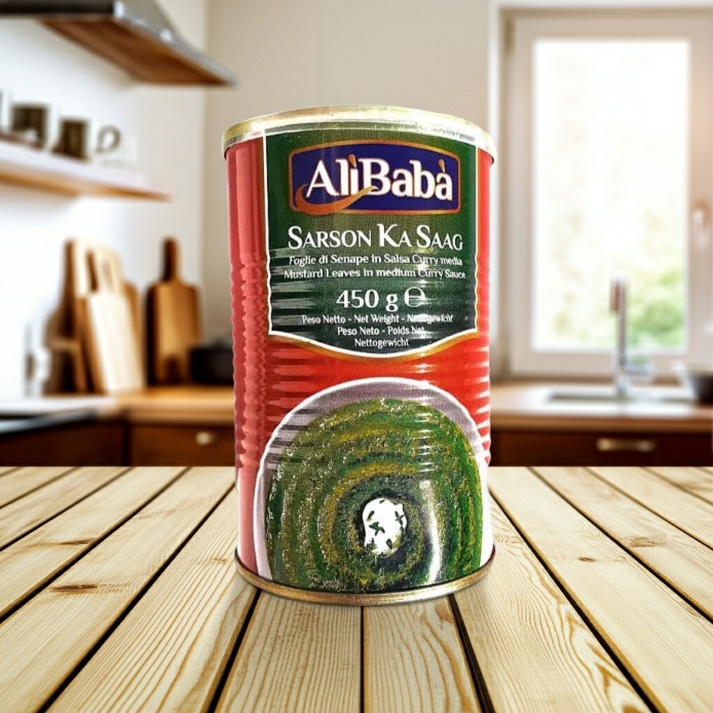 Alibaba Sarson Ka Saag Canned(Mancare de frunze Mustar) 450g