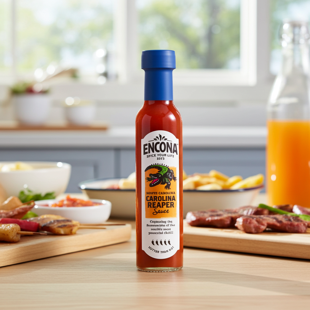 Encona Carolina Reapper sauce (Sos din ardei iute Carolina Reaper) 142ml