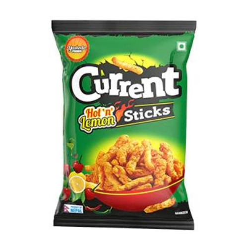 Current Hot&Lemon Sticks(Snacks picant cu lamie) 80 g