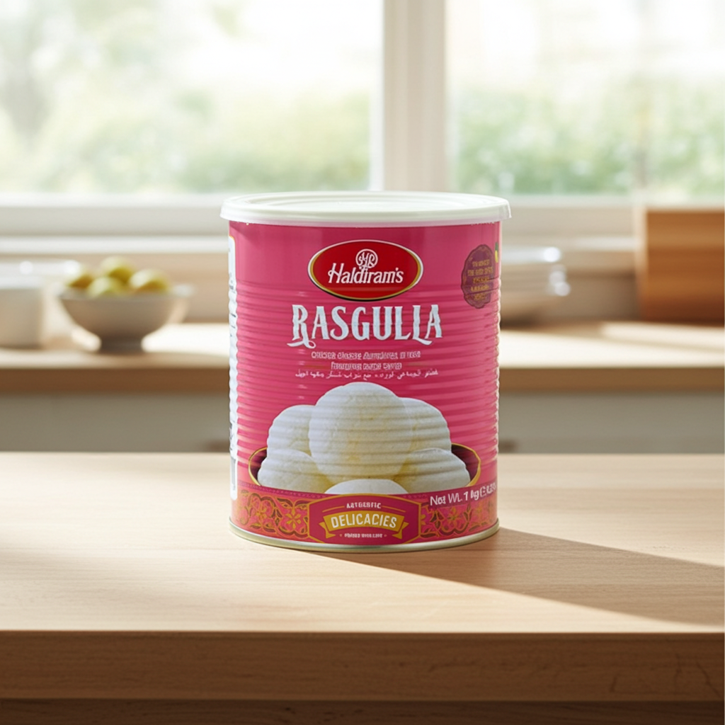 Haldiram's Rasgulla Soft Cottage Chesse (Galuste de branza dulci insiropate)1kg
