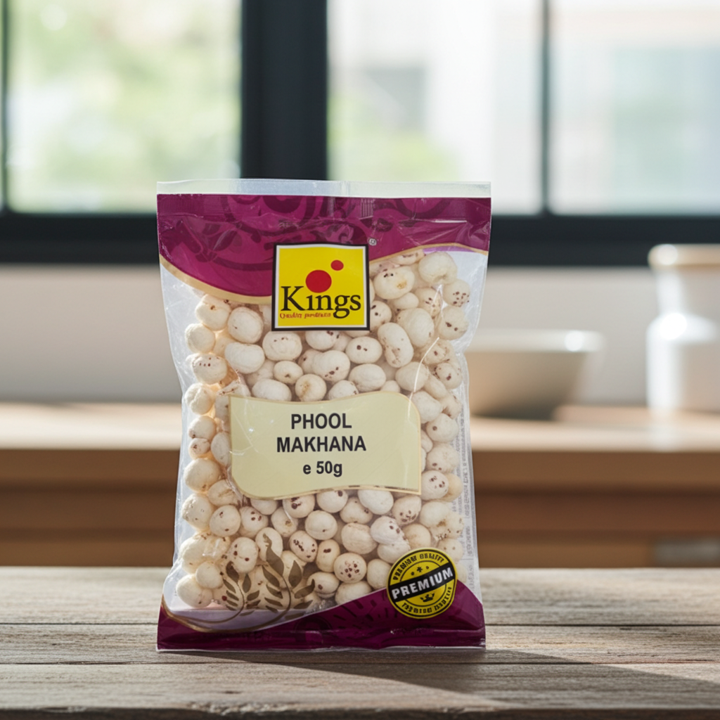 Kings Phool Makhana (Seminte de Lotus Coapte ) 50g