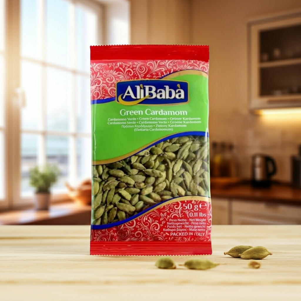 AliBaba Green Cardamom(Cardamon Verde) 50g