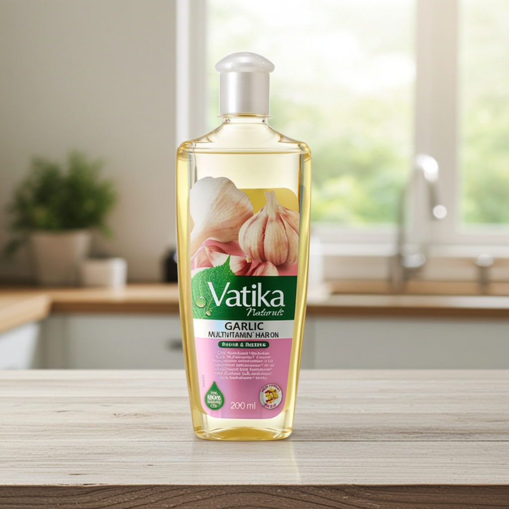 Vatika Oil with Garlic(Ulei de par cu usturoi) 200ml