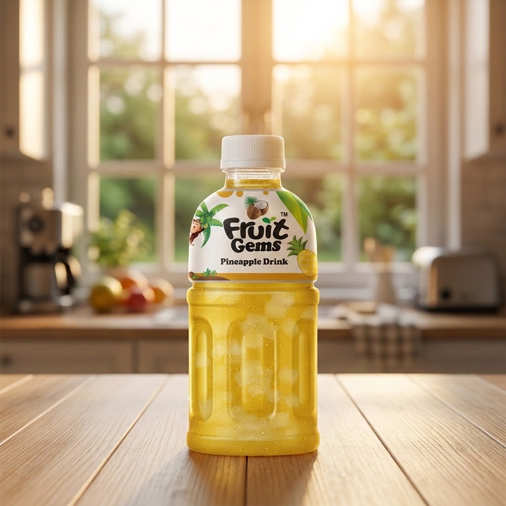 Fruit Gems Pineapple( Bautura racoritoare de Ananas) 320 ml