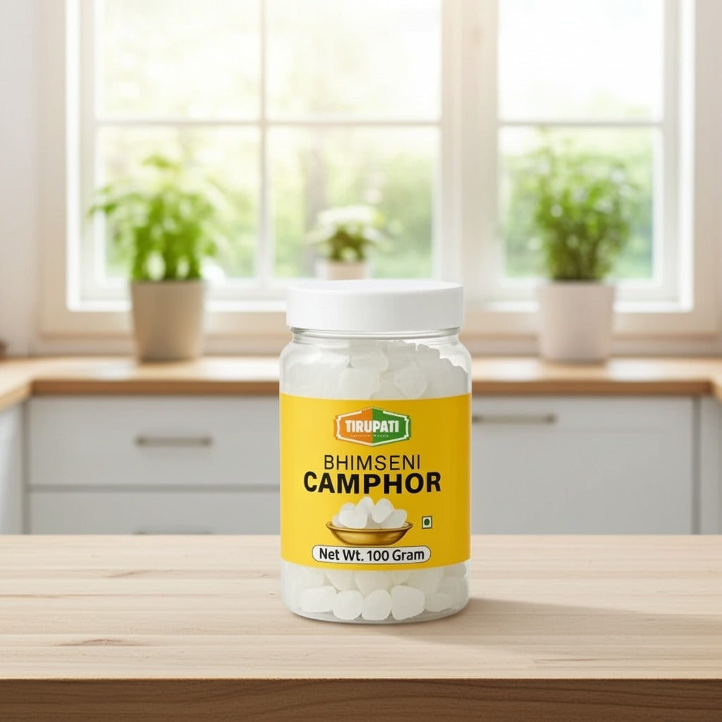 Tirupati Bhimseni Camphor Karpoor(Camfor) 100G