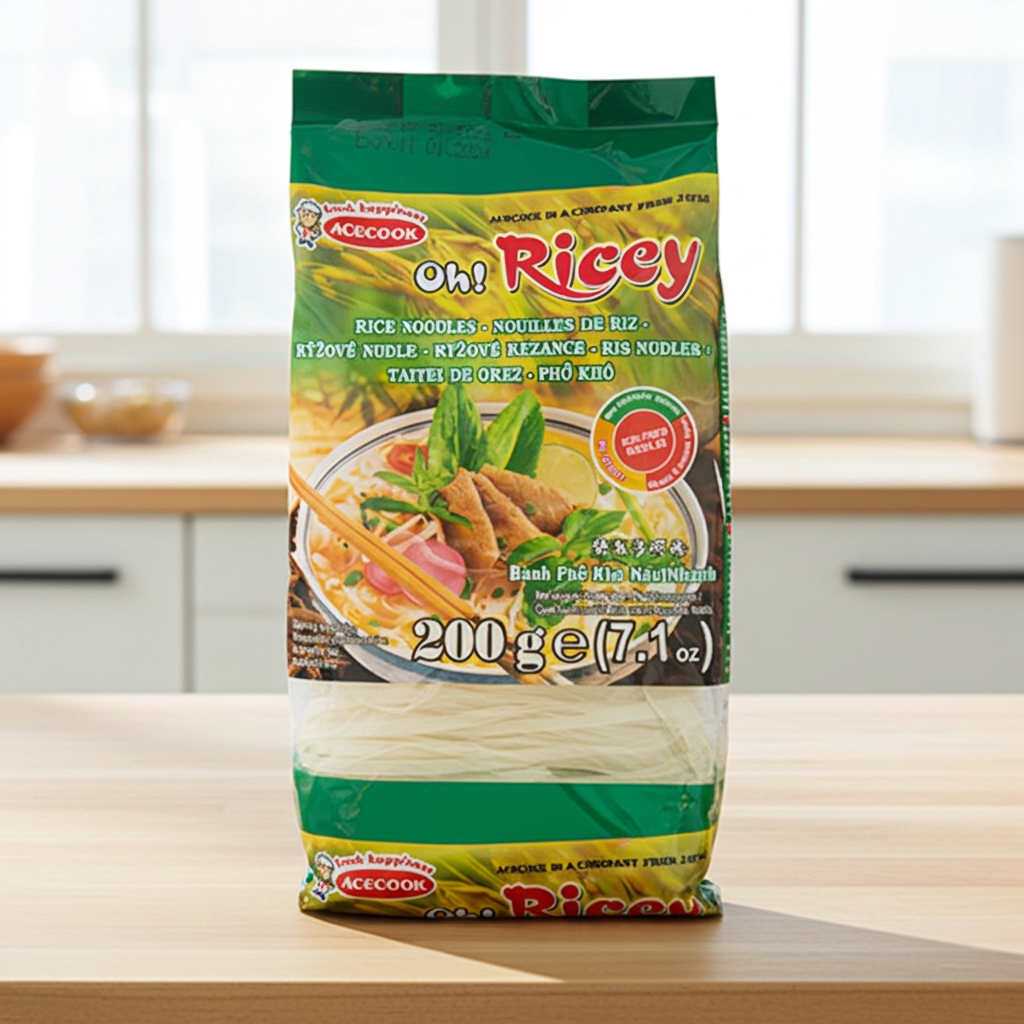 Acecook Oh! Ricey Rice Noodle (Taitei din orez) 200g
