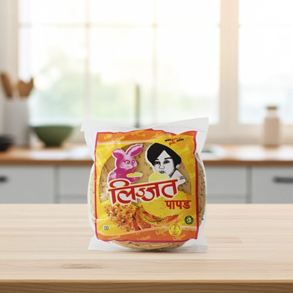 Lijjat Papad Punjabi Masala (Pappadums cu condimente)