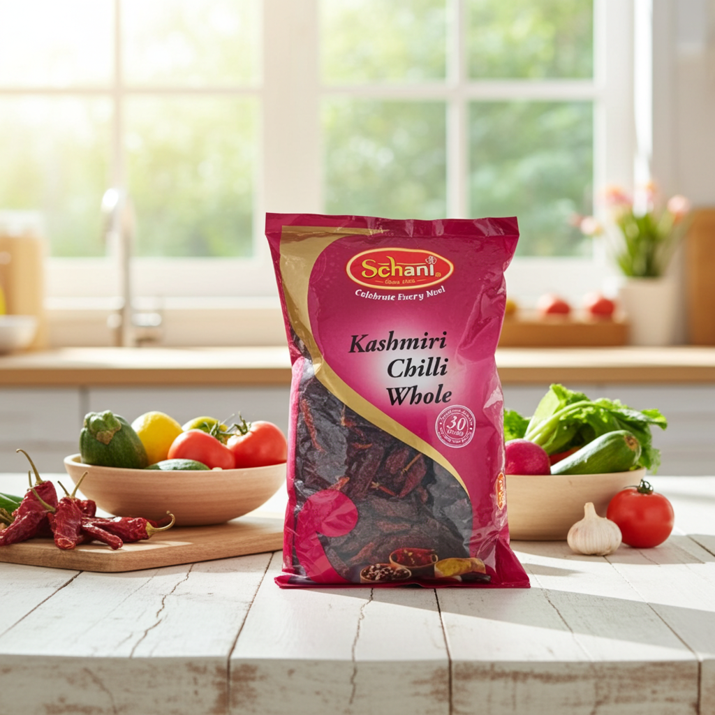 Schani Kashmiri Chilli Whole(Ardei Chili Intreg) 300 g
