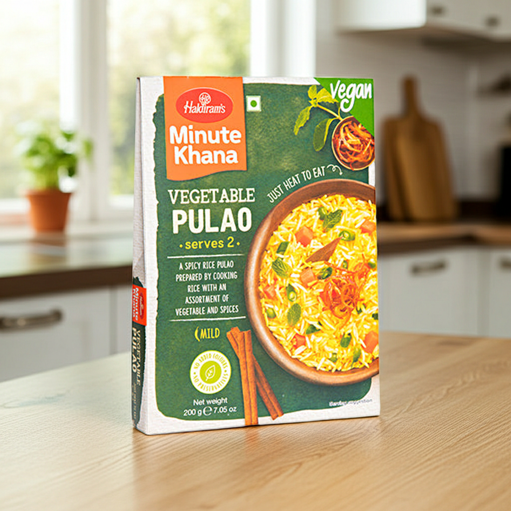 Haldiram's Vegetable Pulao (Orez cu legume si condimente) 200g