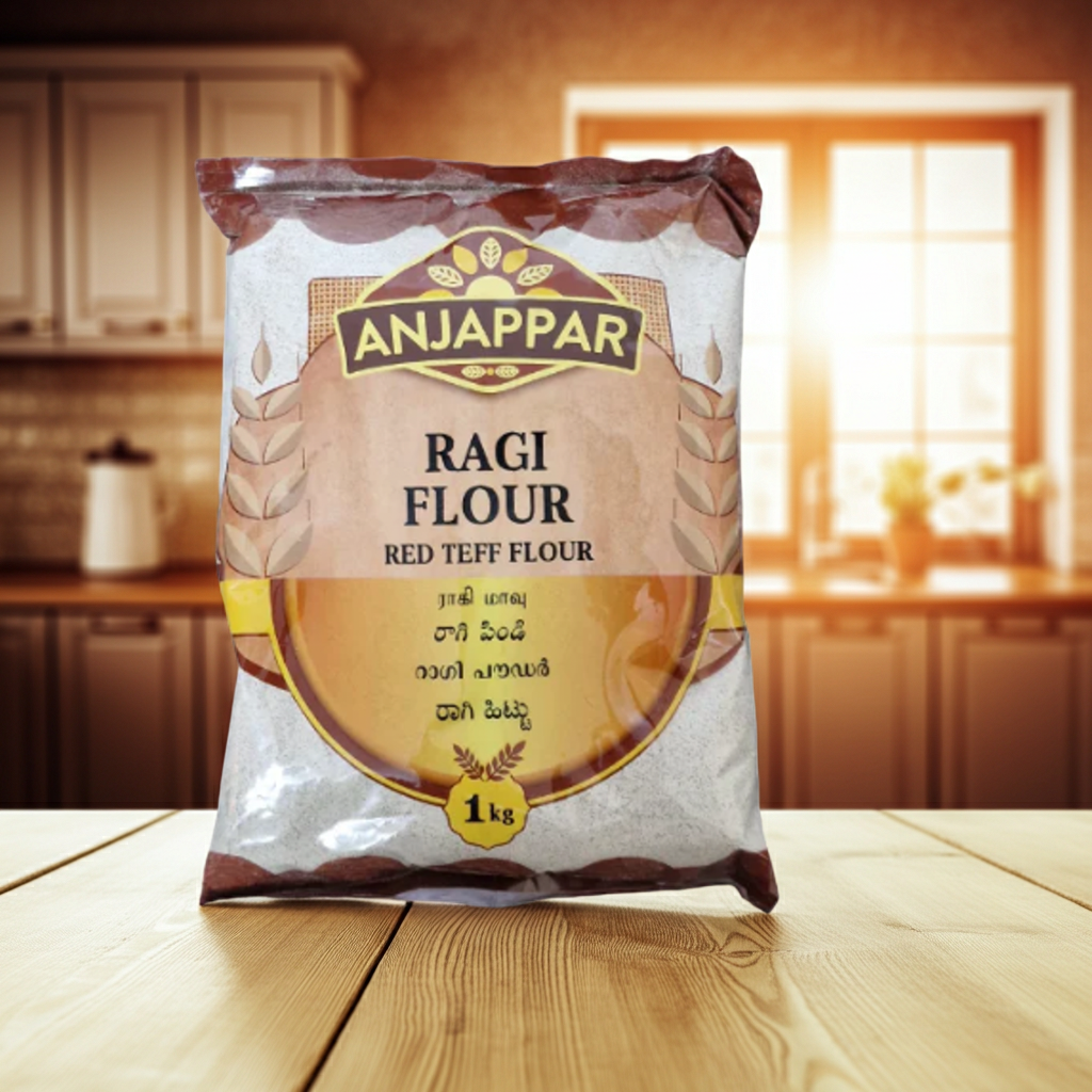 Anjappar Ragi Flour(Faina de Mei) 1Kg