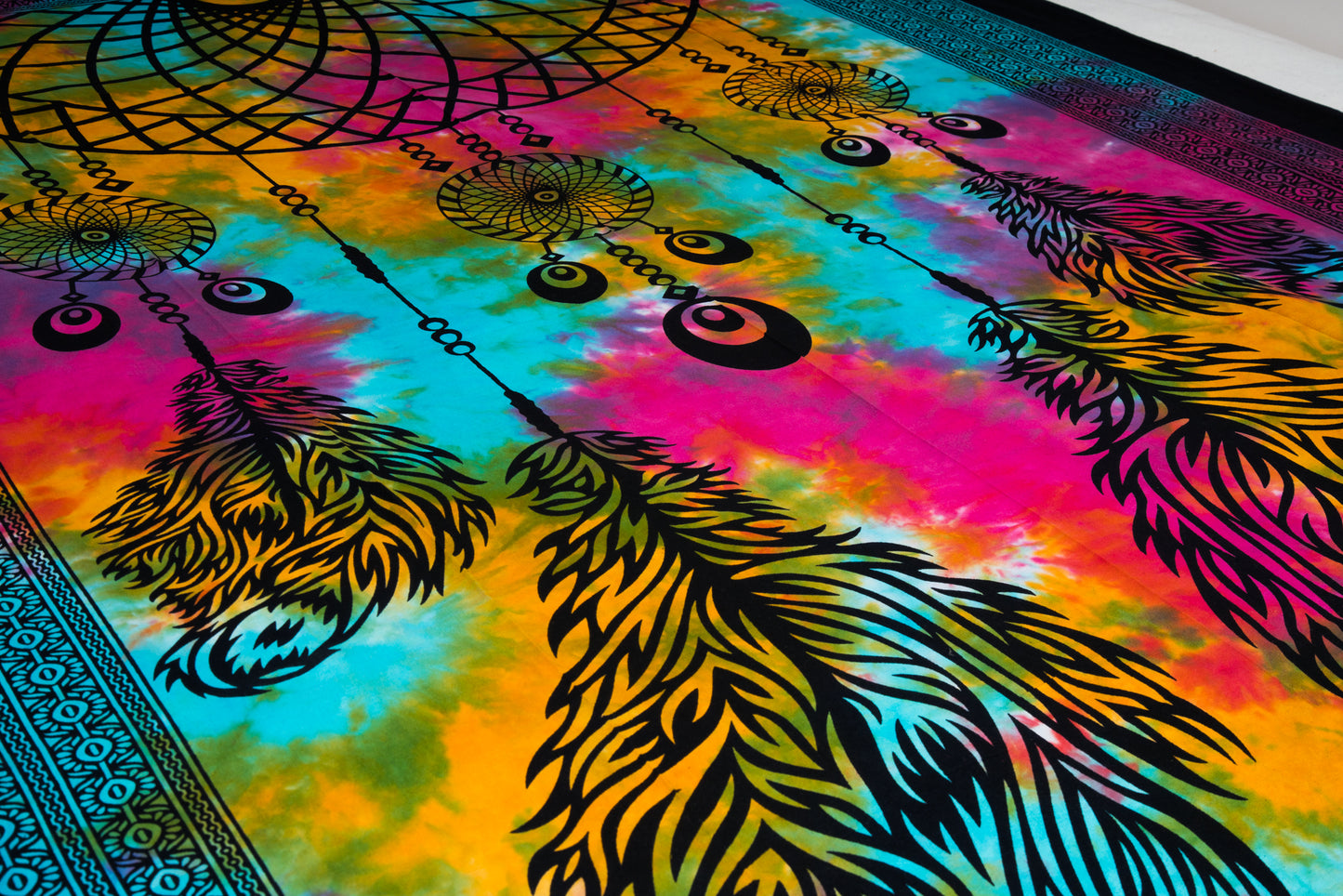 Tye-Dye Feather Single Duvet(Cuvertura single Tye-Dye Pene)200cmX160cm
