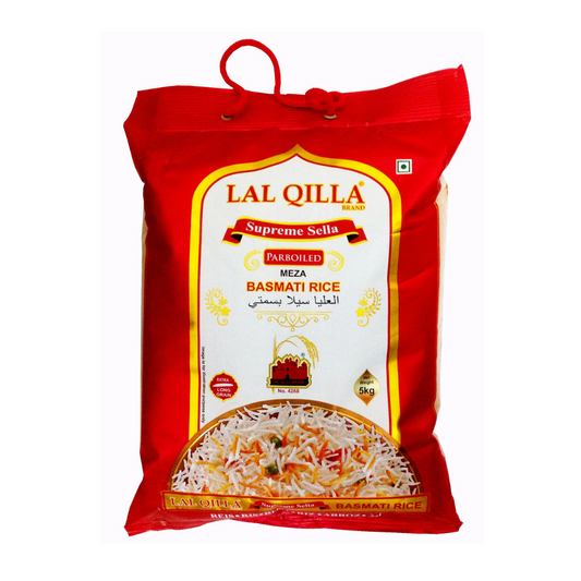 Lal Qilla Supreme Sella Rice Parboiled Meza Basmati Rice(Orez basmati Prefiert) 5Kg