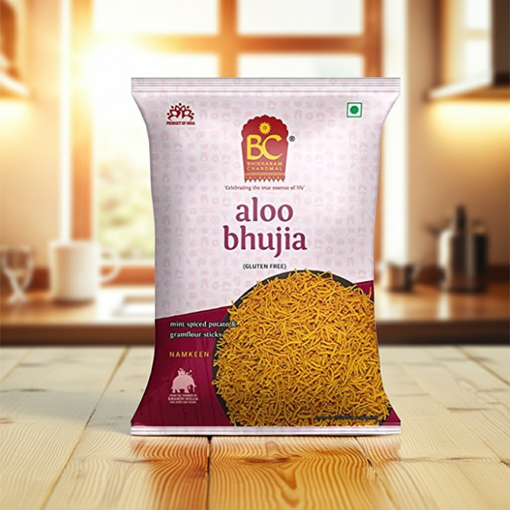 BC Aloo Bhujia( Snacks fara gluten dulce picant)200 g