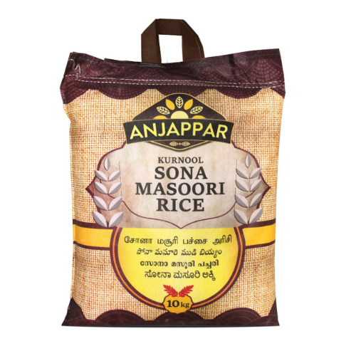 Anjappar Sona Masoori Rice (Orez alb) 10 kg