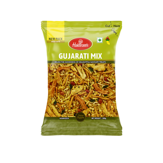 Haldirams Gujarati Mix(Snacks Dulce Picant Mix) 200g