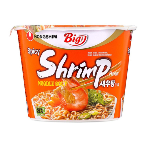 Nongshim Big Bowl Spicy Shrimp (Noodles supa cu creveti ) 114g