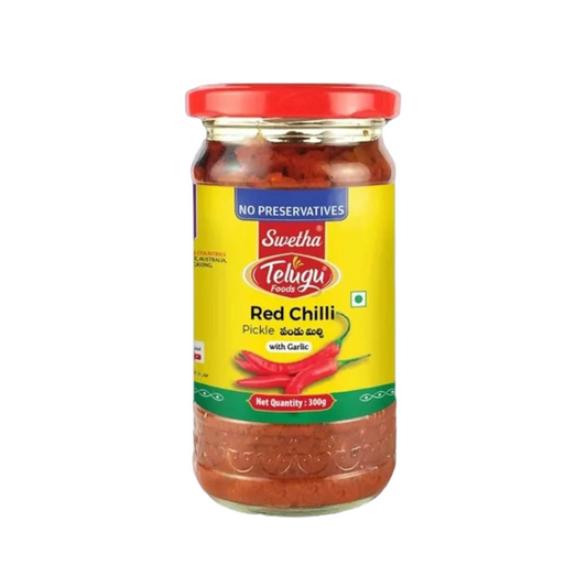 Telugu Red Chilli with Garlic(Muraturi de Ardei Iute) 300g