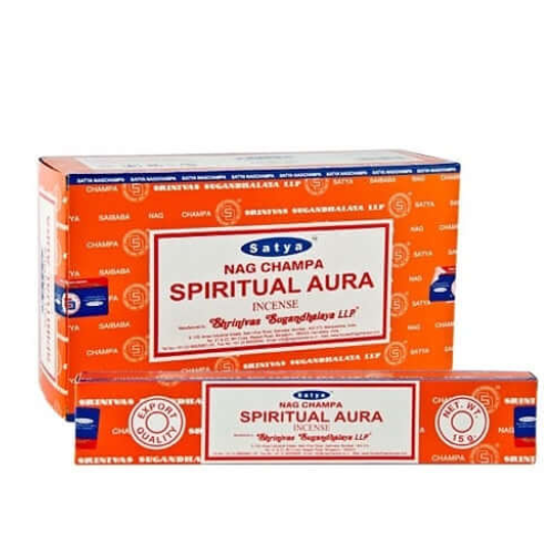 Satya Nag Champa Spiritual Aura Box ( Betisoare parfumate) 12X15 G