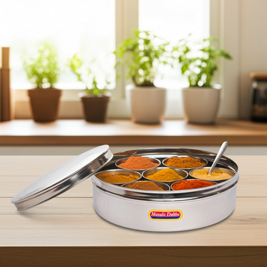 Masala Dabba (Cutie inox pentru condimente)