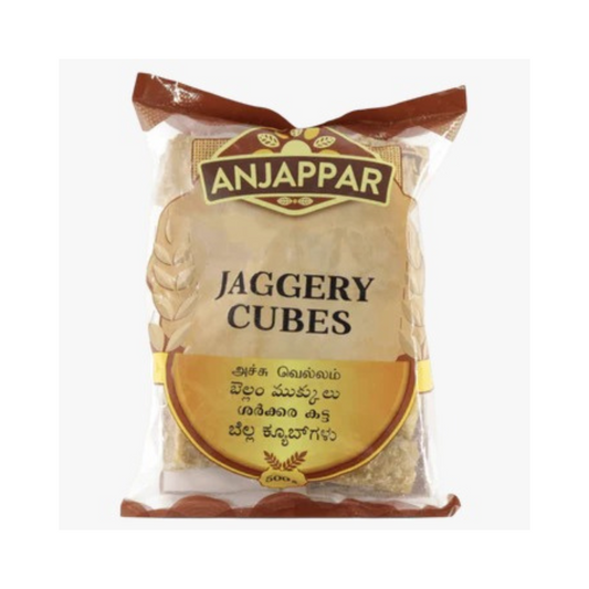 Anjappar Jaggery Cubes (Zahar brut cuburi) 500g