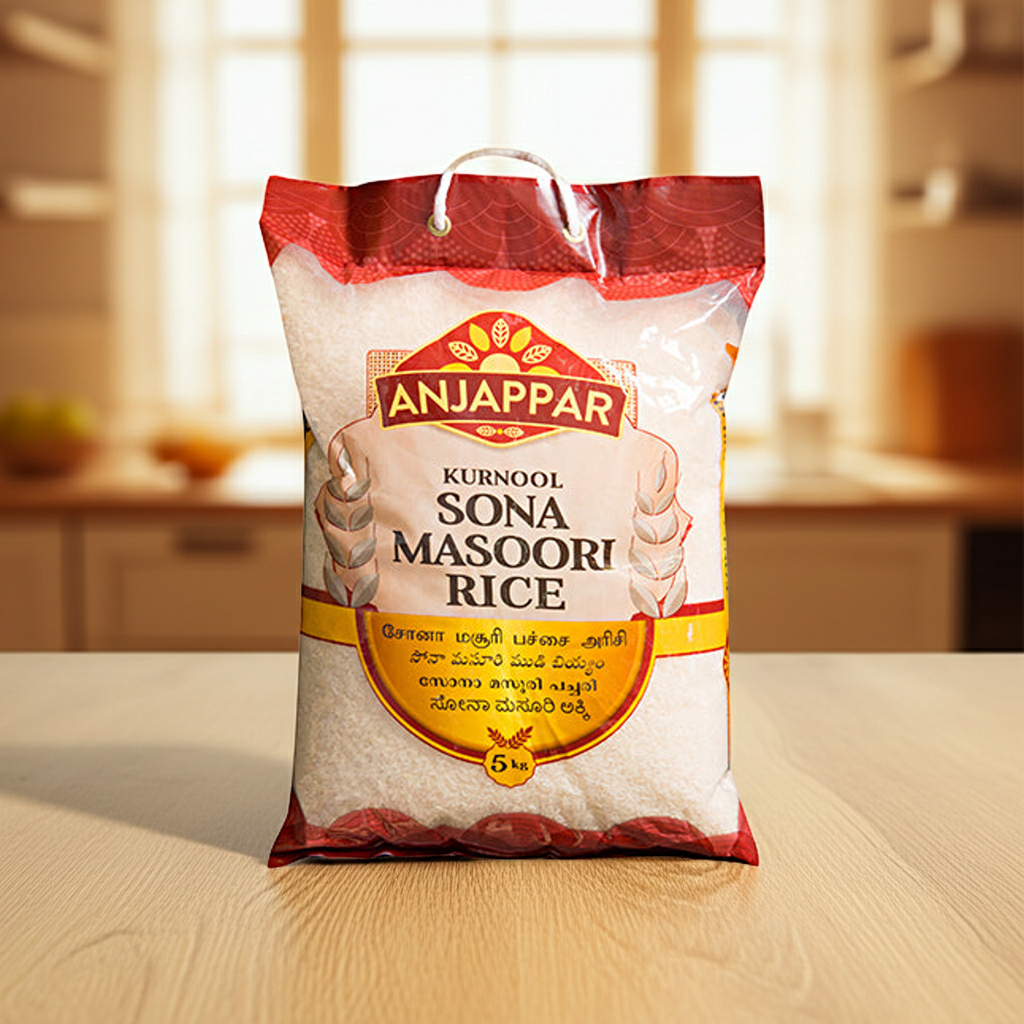 Anjappar Kurnool Sona Masoori Rice (Orez Sona Masoori) 5Kg