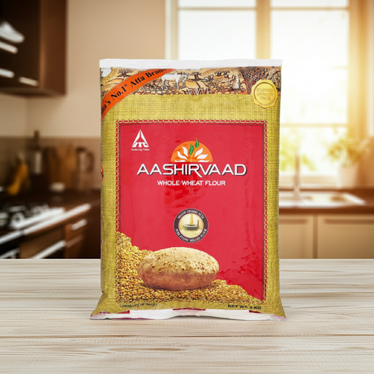 Aashirvaad Whole Wheat Flour(Faina integrala) 5 Kg