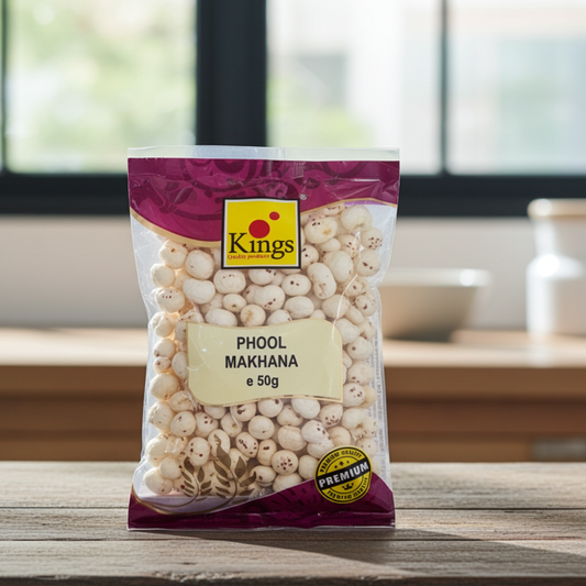 Kings Phool Makhana (Seminte de Lotus Coapte ) 50g