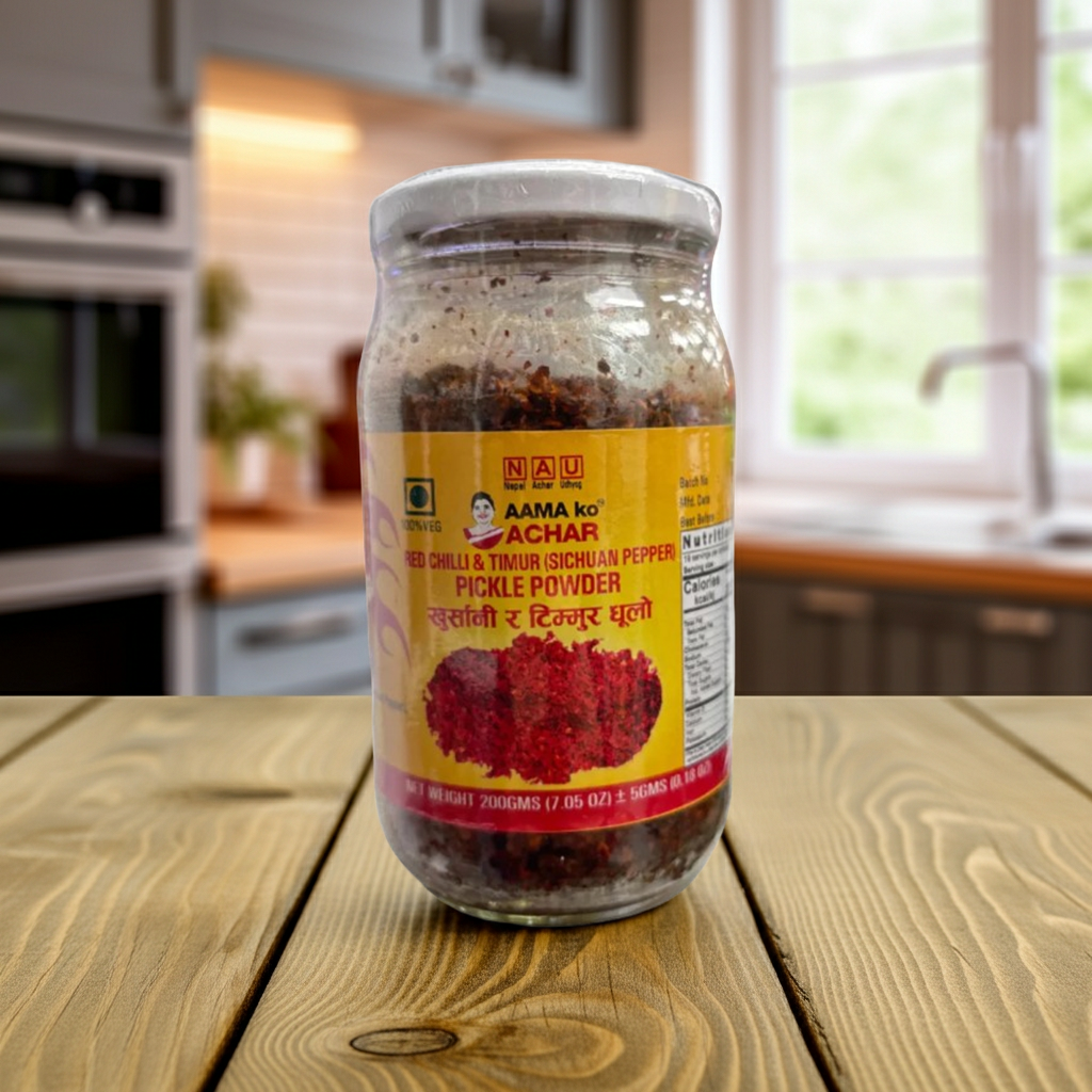 Aama  Ko Timur Chop Pickle Dhulo(Piper Salbatic Murat) 200G
