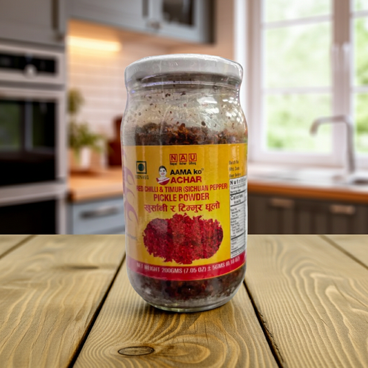 Aama  Ko Timur Chop Pickle Dhulo(Piper Salbatic Murat) 200G