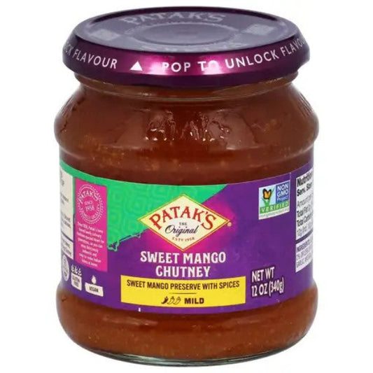 Pataks Sweet Mango Chutney (Chutney de Mango) 340g