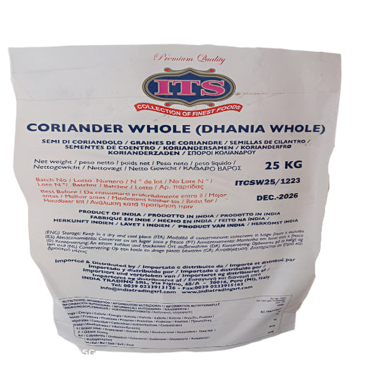 ITS Coriander Whole( Seminte de Coriandru) 25 kg
