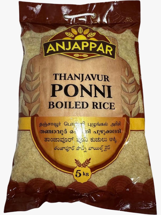 Anjappar Thanjavur Ponni Boiled Rice(Orez Prefiert) 5 kg