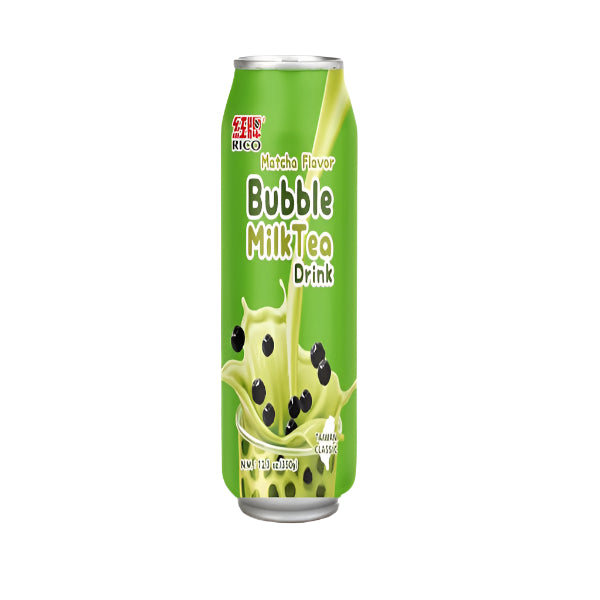 RICO Bubble Milk Tea Drink Matcha(Ceaiul cu lapte Bubble Tea cu aromă de matcha) 340 ml