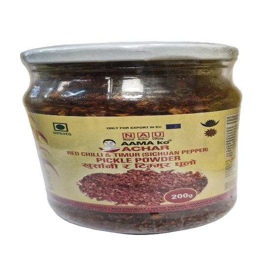 Aama  Ko Timur Chop Pickle Dhulo(Piper Salbatic Murat) 200G