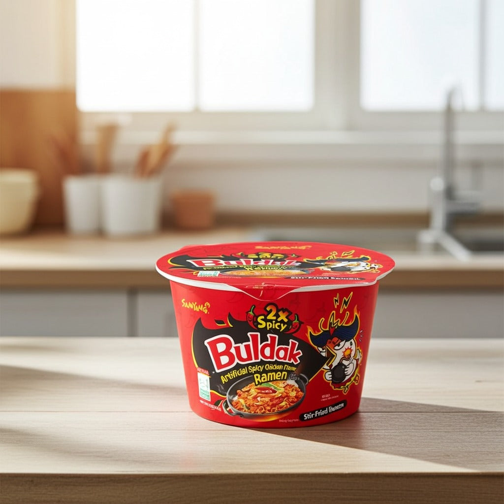Samyang Buldak 2x Spicy Bowl Noodle( Tăiței instant picanți) 105g