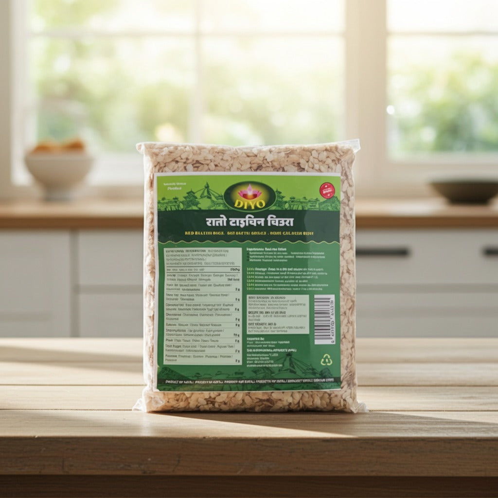 Diyo Red Beaten Rice(Fulgi de orez Rosu) 800g