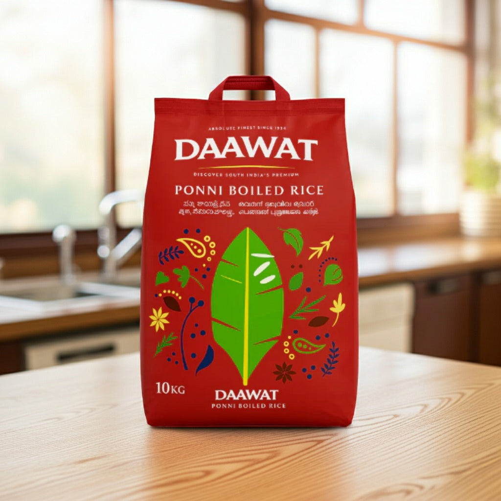 Daawat Ponni Boiled Rice(Orez Pre-Fiert) 10kg