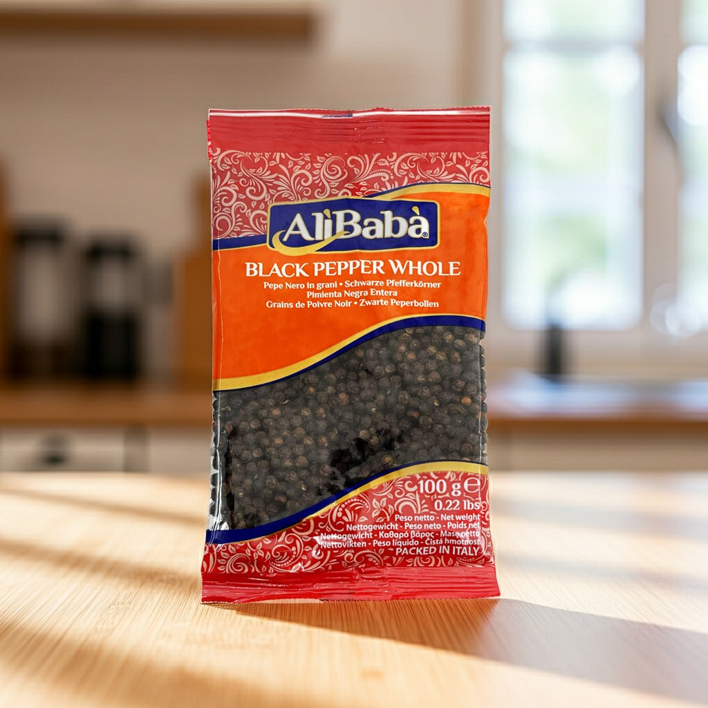 Ali Baba Black  Pepper  Whole(Piper Boabe) 100G