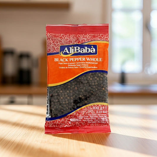 Ali Baba Black  Pepper  Whole(Piper Boabe) 100G