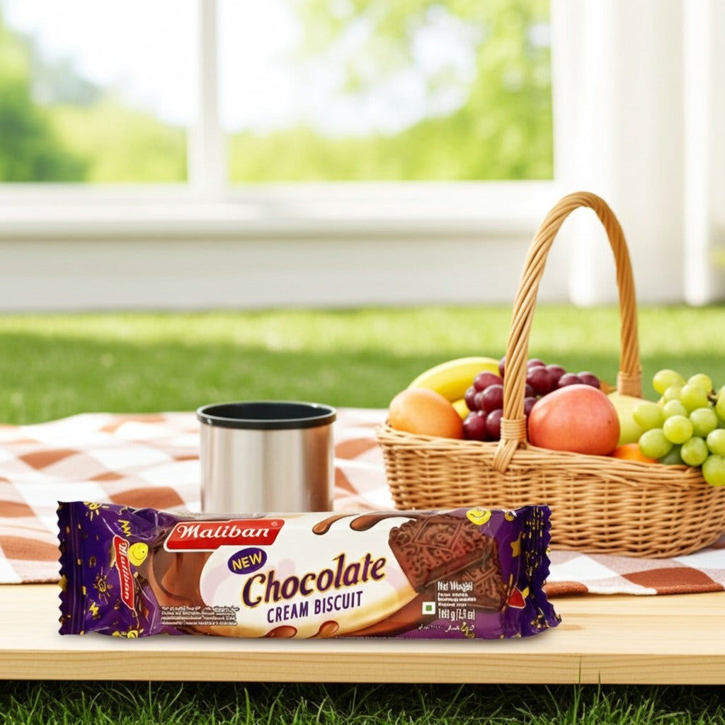 Maliban Chocolate Crem(Biscuiti cu crema de Ciocolata) 100g