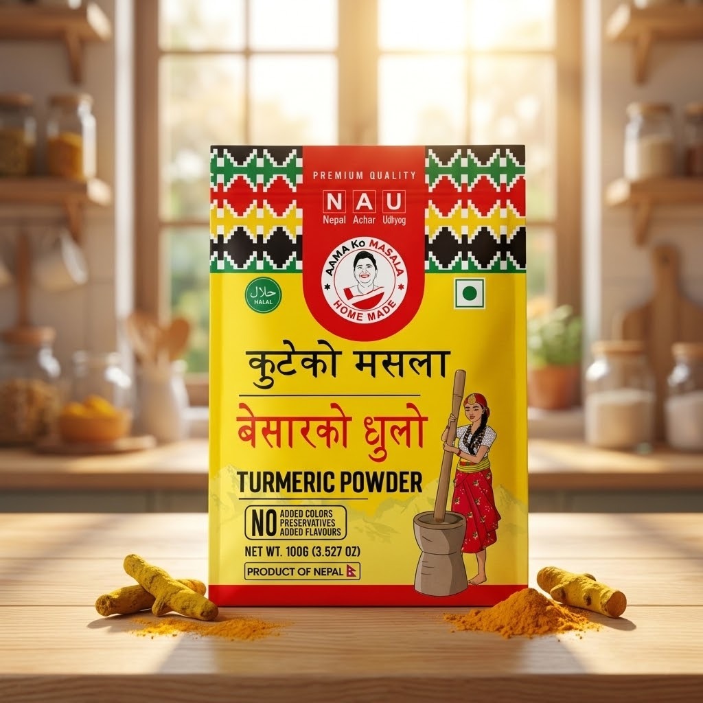 Aama Ko Turmeric Powder(Pudra de Turmeric) 100g