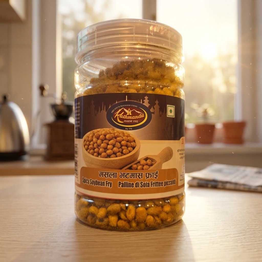 Kathmandu Bhatmas Fry(Boabe de Soia Copate picante)300g