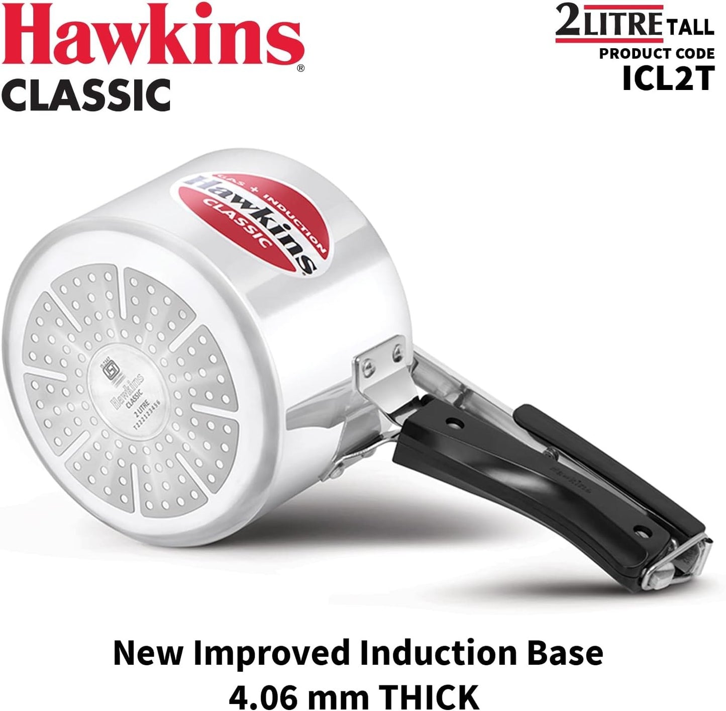 HAWKINS PRESSURE COOKER CALSSIC WITH INDUCTION(Oala cu Presiune) 2L