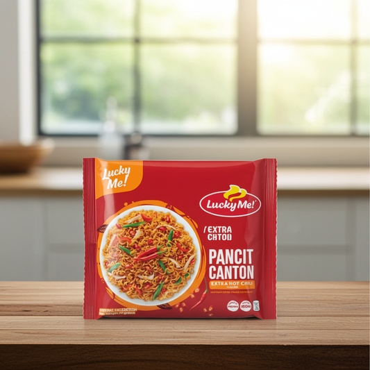 Lucky Me Noodles  Canton Extra Hot Chilli(Taietei Insant Picanti) 60 G