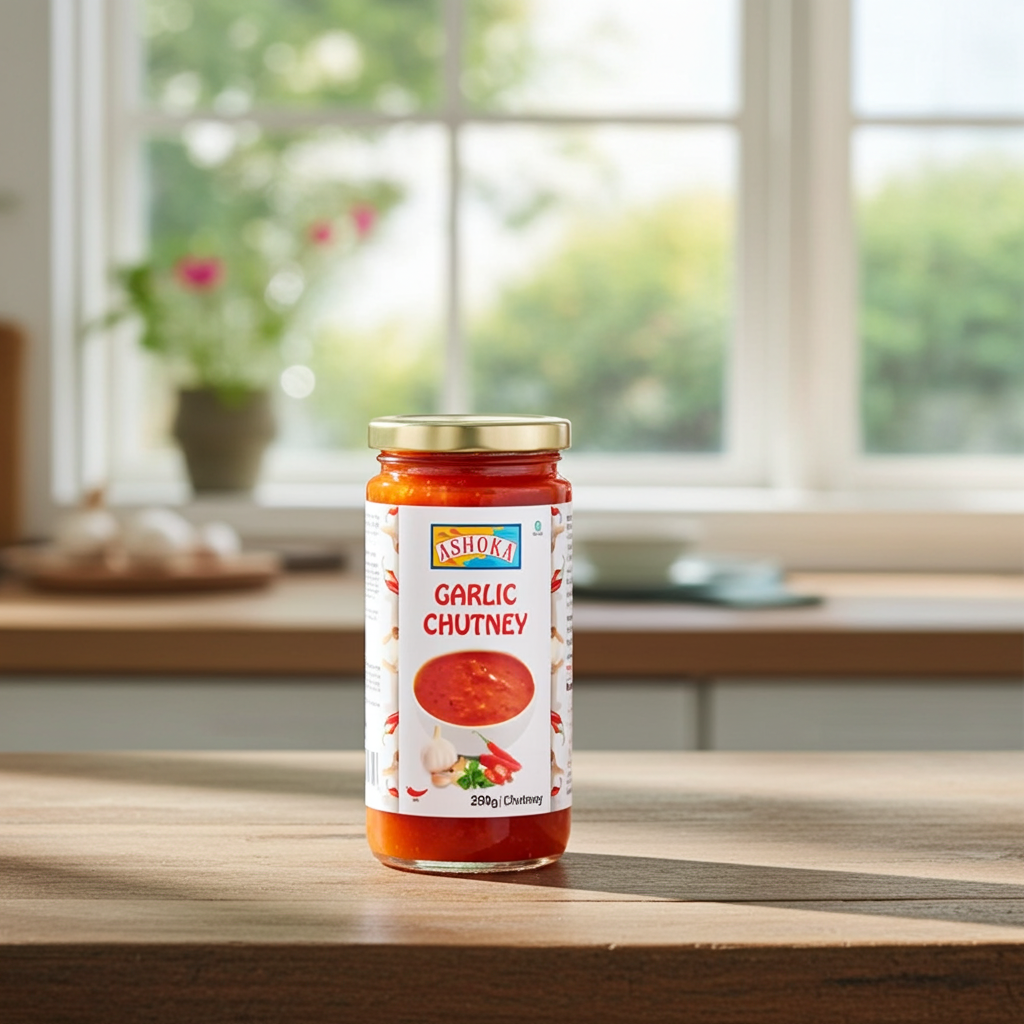 ASHOKA Garlic Chutney (pasta picanta de usturoi)  250gr