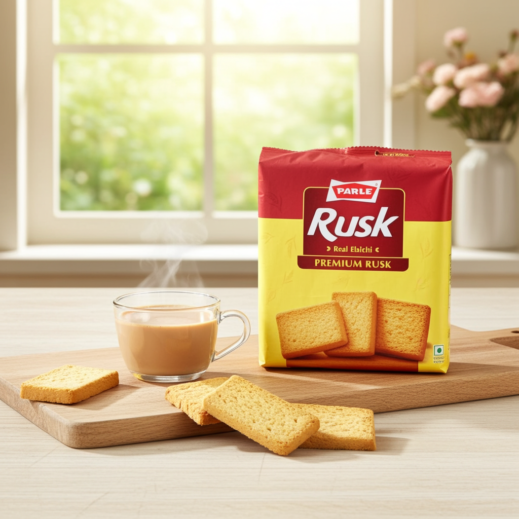 Parle Elaichi Rusk(Paine prajita Dulce) 200g
