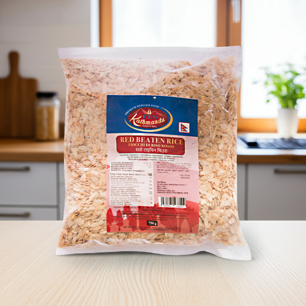Kathmandu Red Beaten Rice (Fulgi de orez rosu ) 750g