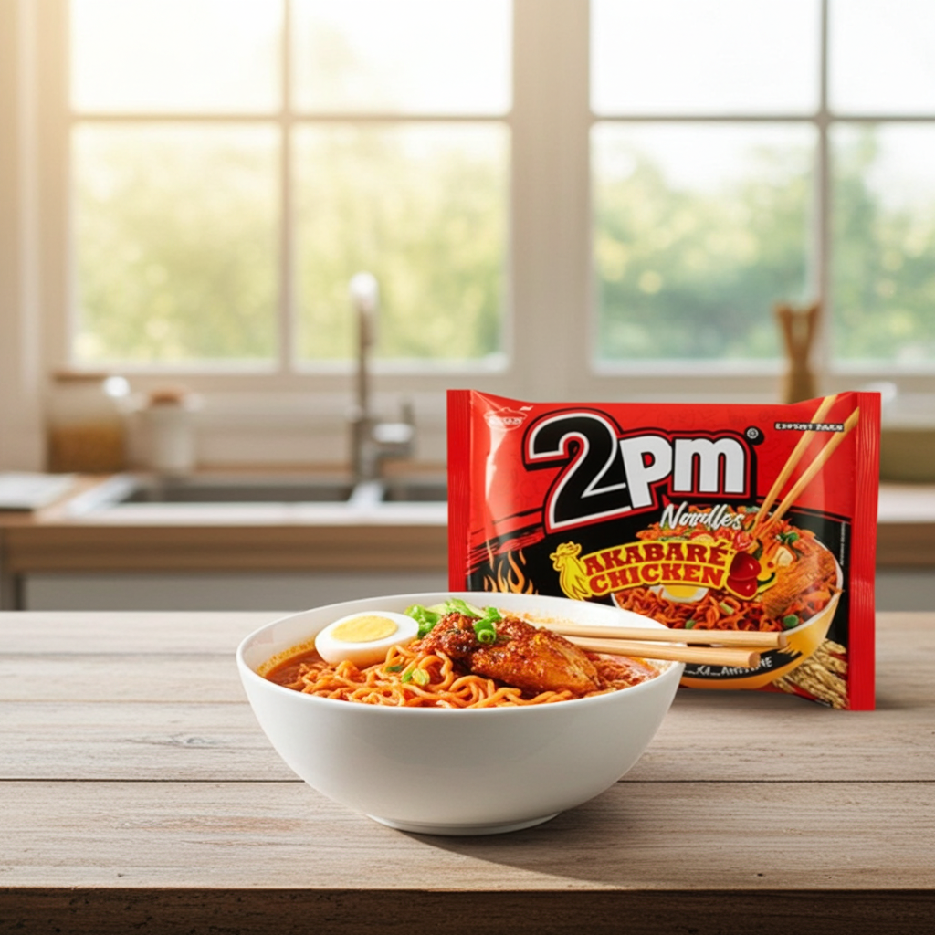 Wai Wai instant noodles with vegetables