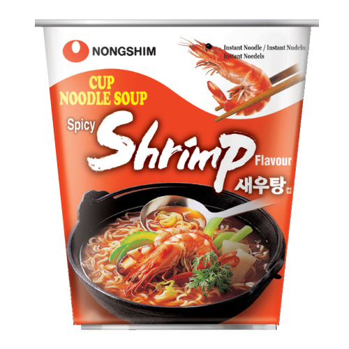 Instant noodles with shrimps